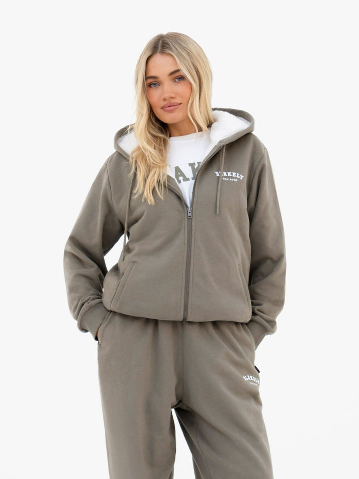 Heritage Full Zip Hoodie - Safari Green