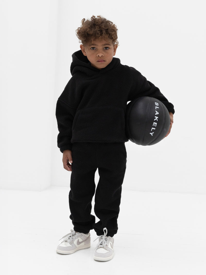 Mini Borg Sweatpants - Black