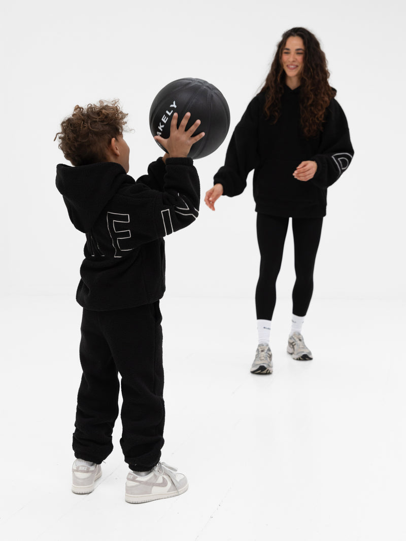 Mini Borg Sweatpants - Black