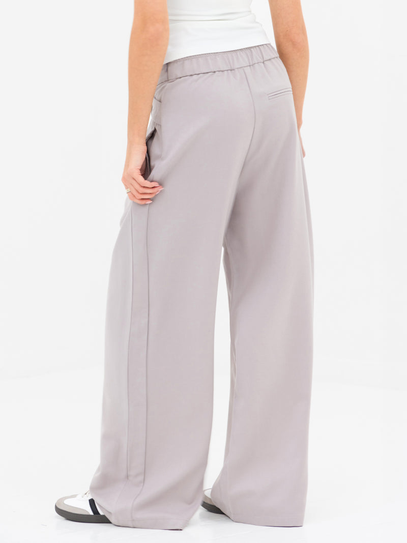 Kady Cross Over Trousers - Pebble