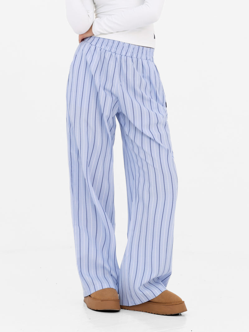 Noa Stripe Trousers - Blue Stripe