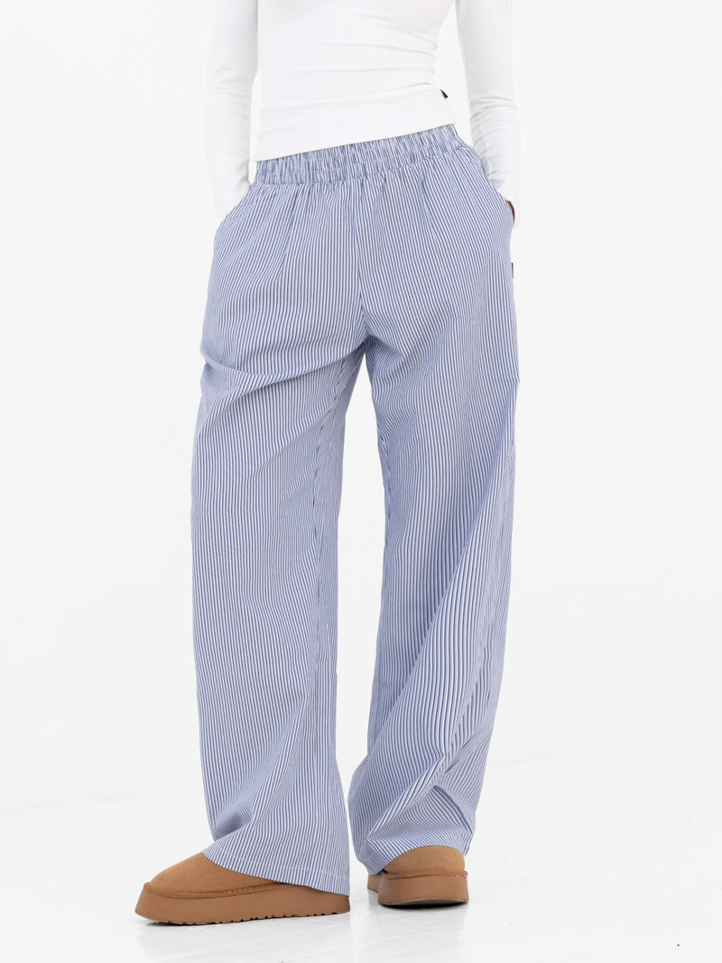 Noa Stripe Trousers - Navy Stripe