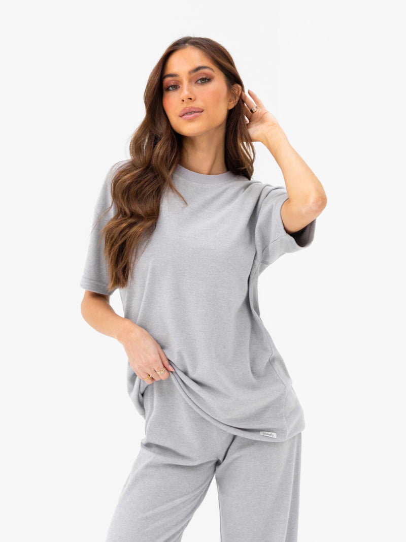 Nellie Oversized T-Shirt - Mid Grey