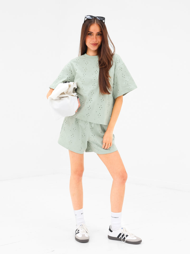 Amina Oversized T-Shirt - Sage