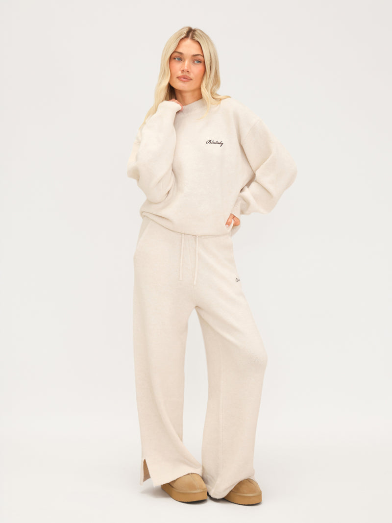 Oversized Knitted Sweater - Vanilla