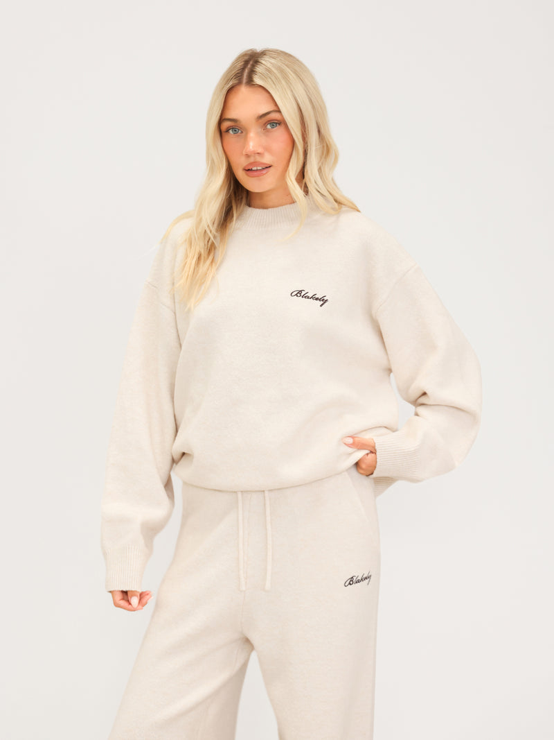 Oversized Knitted Sweater - Vanilla