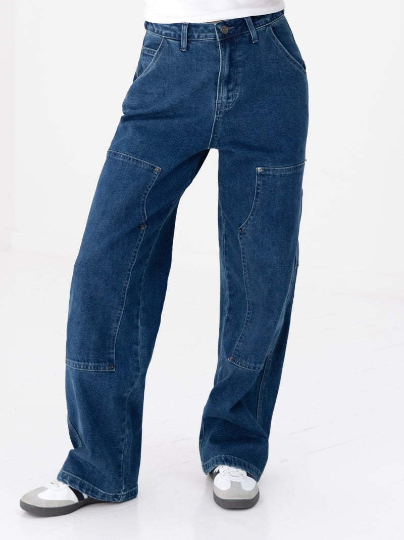 Blakely Carpenter Jeans - Dark Blue Wash