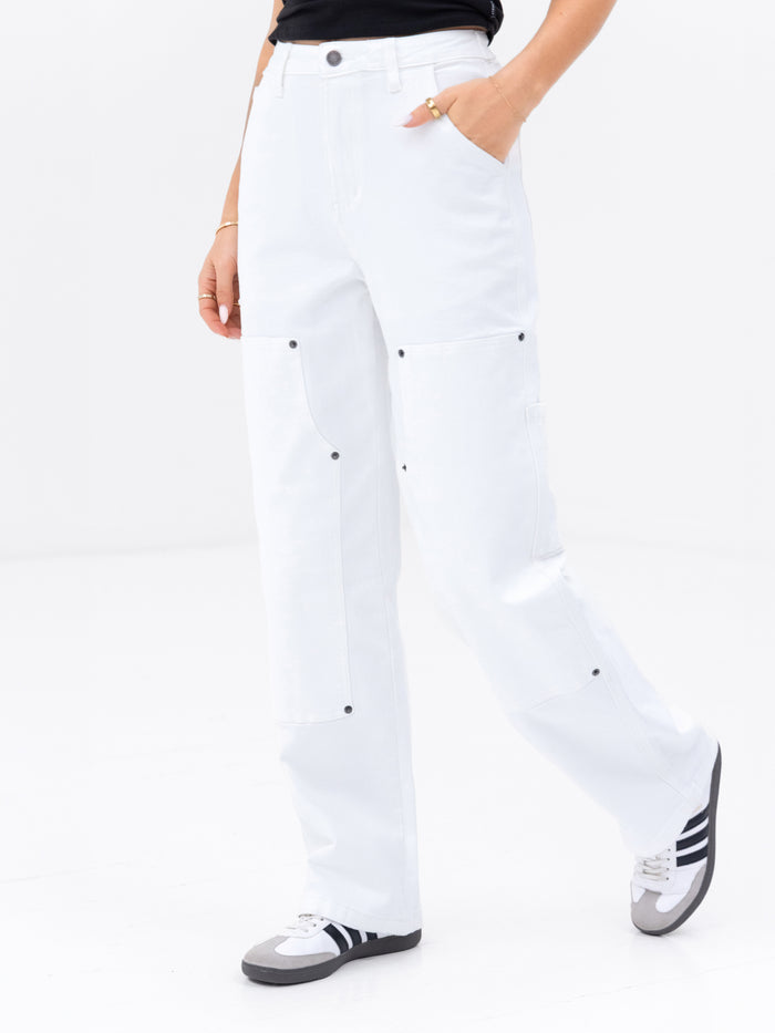 Blakely Carpenter Jeans - White