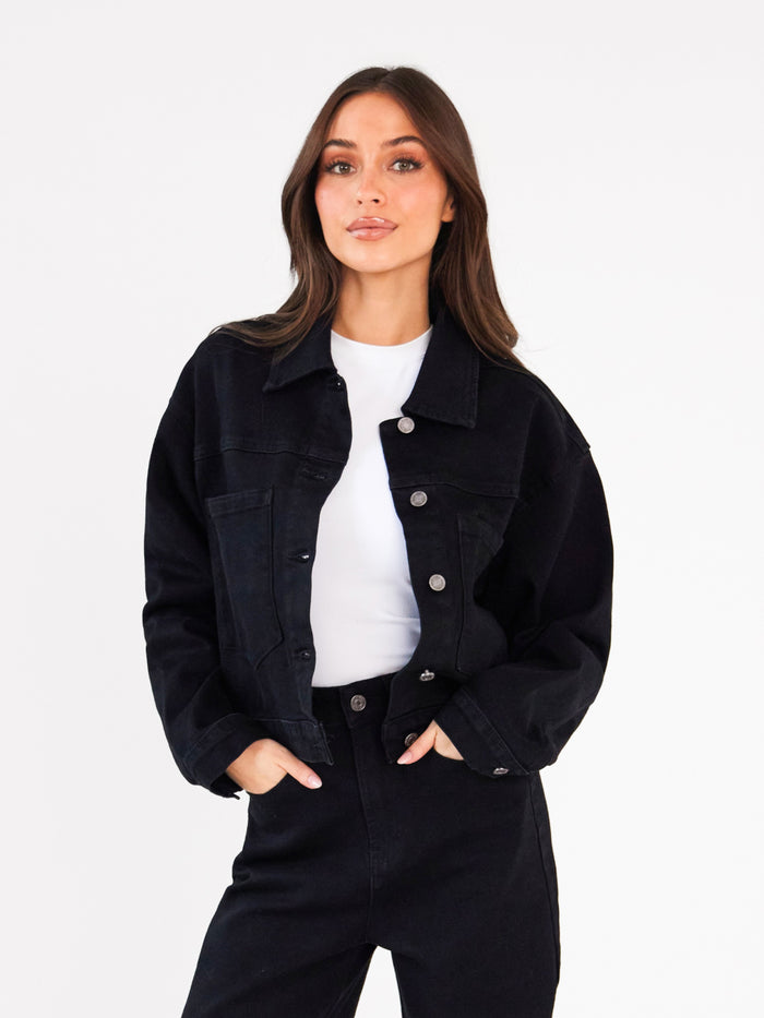 Blakely Denim Jacket - Black