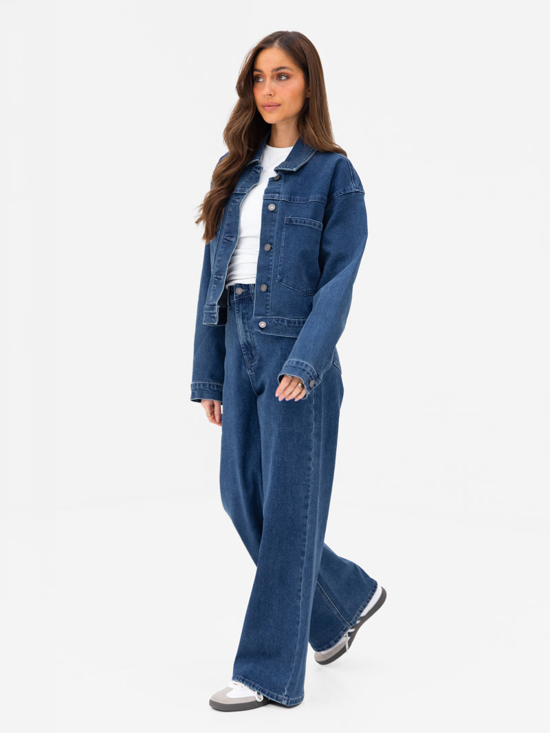 Blakely Denim Jacket - Dark Blue Wash