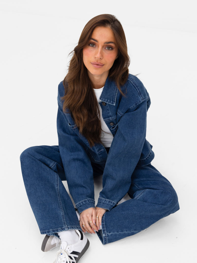 Blakely Denim Jacket - Dark Blue Wash