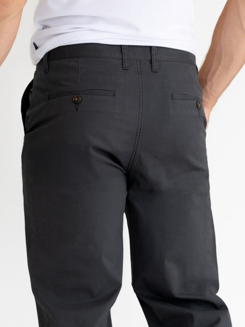 Relaxed Stretch Chinos - Graphite