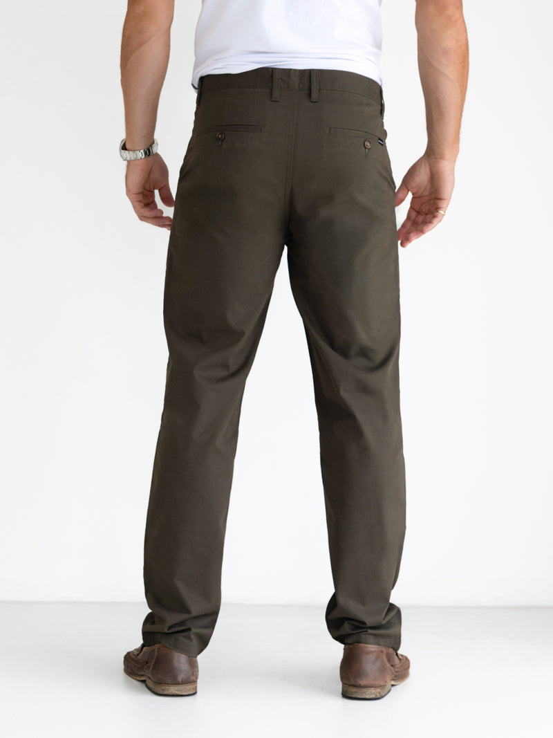 Relaxed Stretch Chinos - Khaki