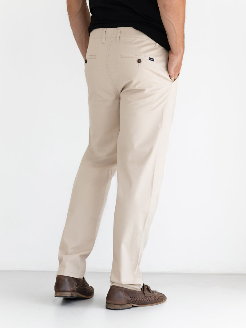 Relaxed Stretch Chinos - Tan