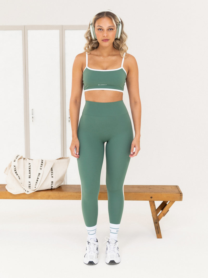 Ines Active Bra - Vintage Green