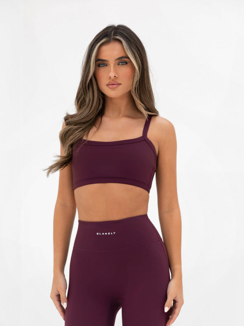 Ultimate Sports Bra - Dark Cherry