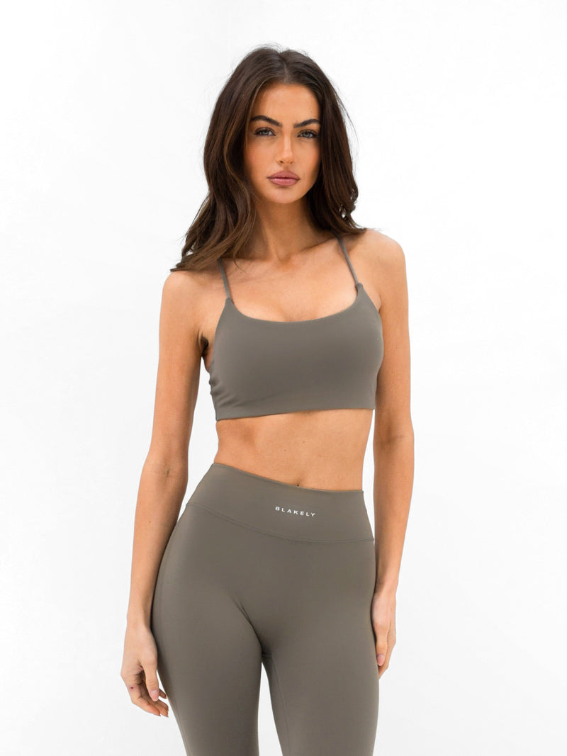SculptForm Sports Bra - Safari Green