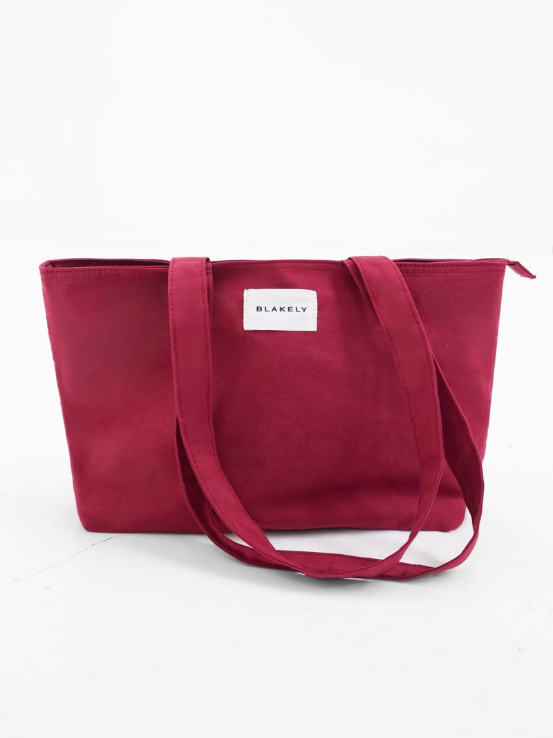 Blakely Mini Tote Bag - Wine Red