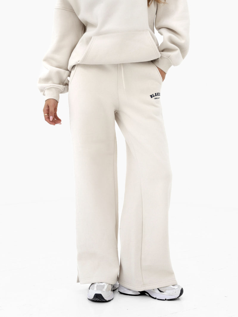 Heritage Wide Leg Sweatpants - Chalk