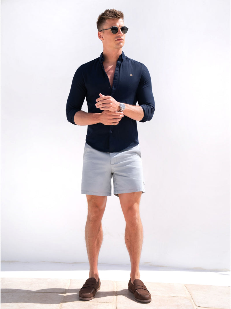 Stretch Chino Shorts - Grey