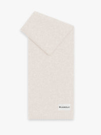Label Knitted Scarf - Toasted Taupe