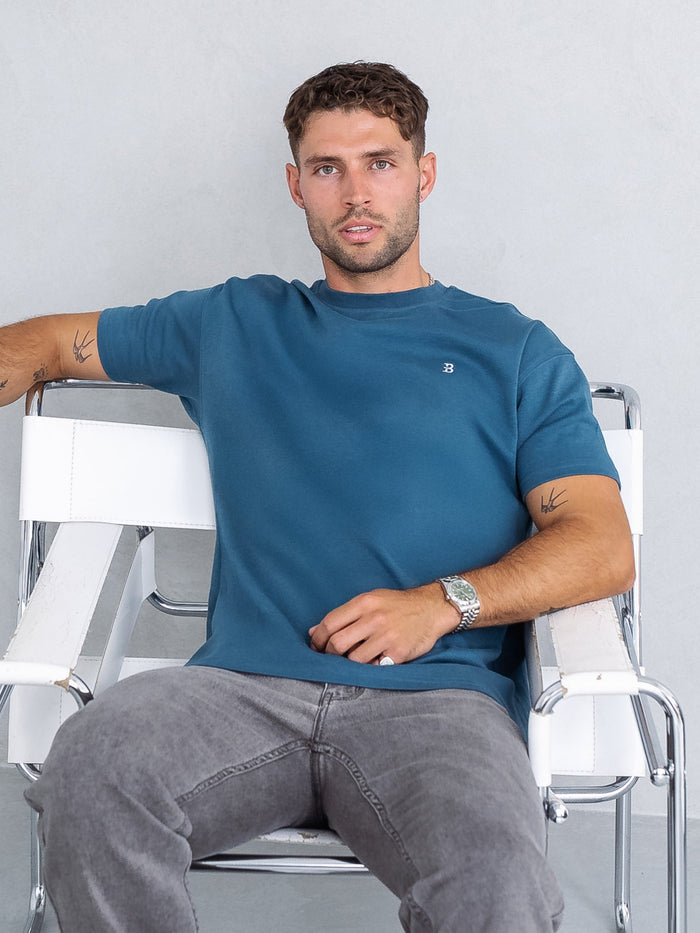 Conrad Relaxed Anchor T-Shirt - Teal Green