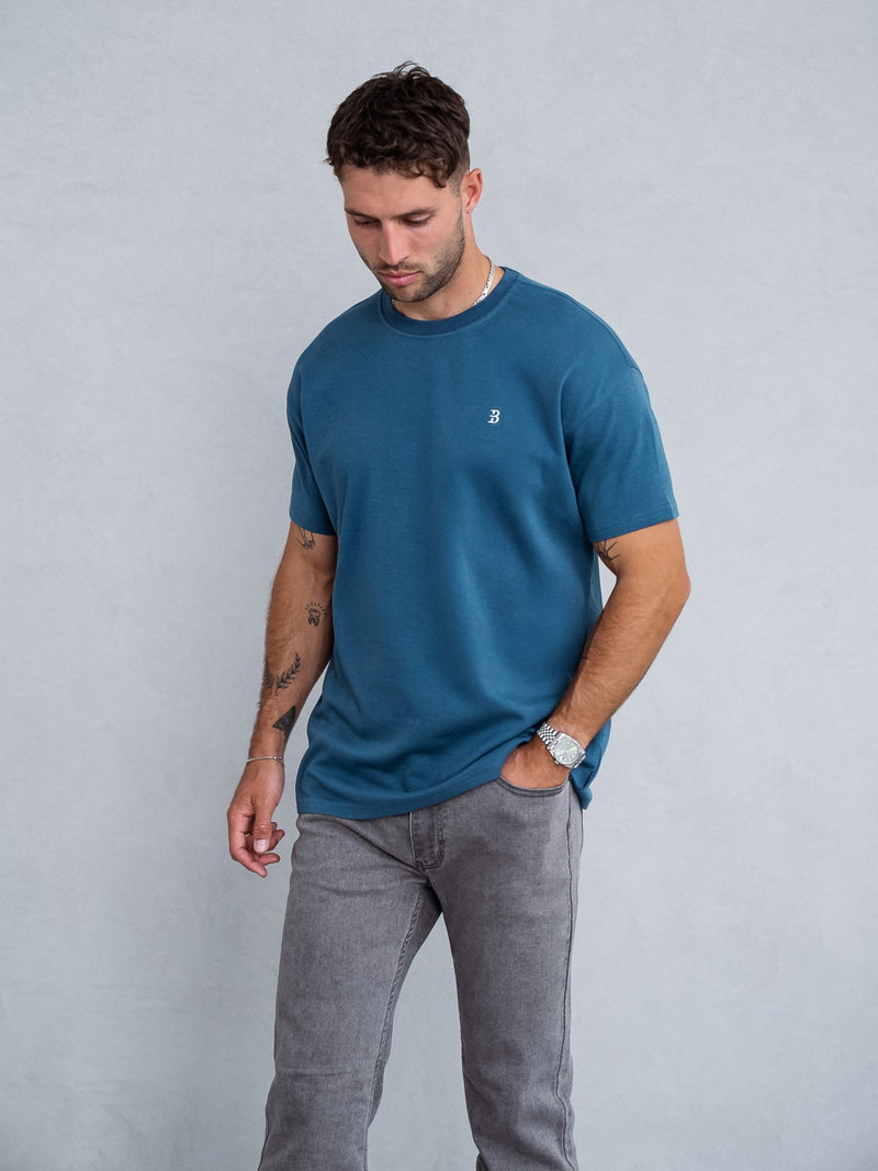 Conrad Relaxed Anchor T-Shirt - Teal Green