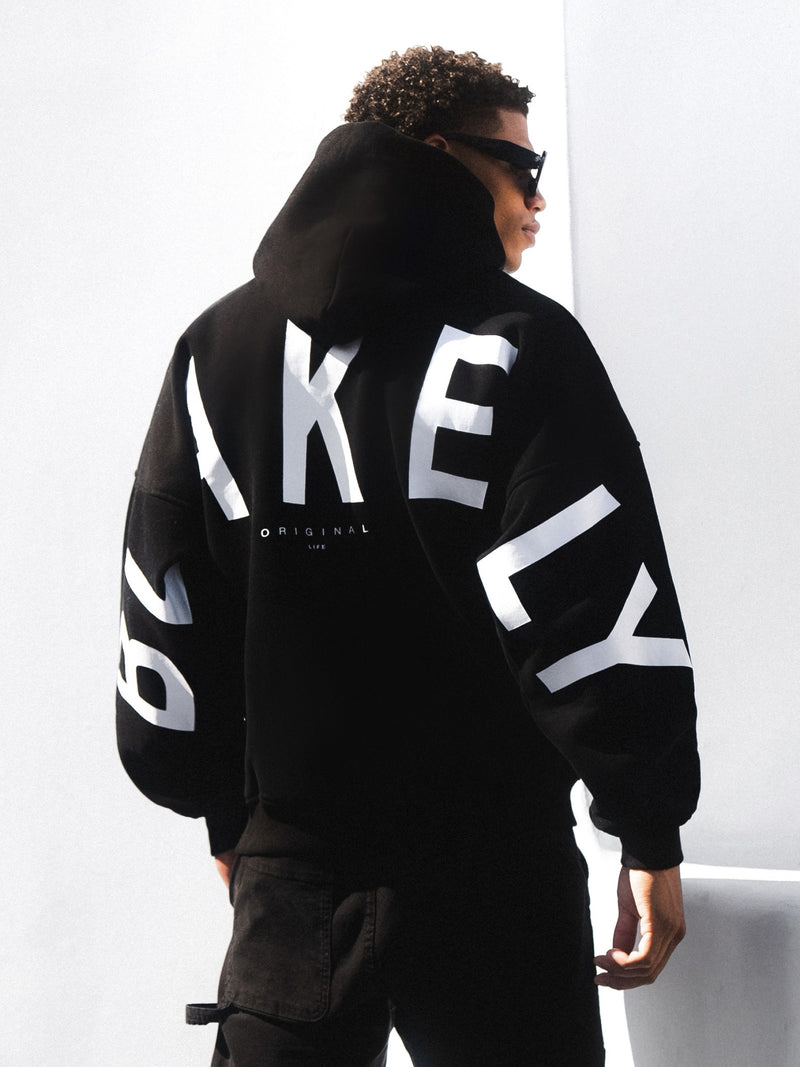 Idris Oversized Hoodie - Black