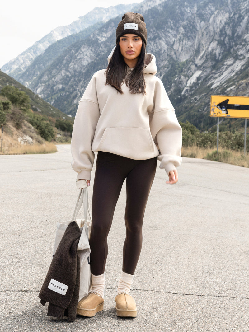 Isabel Oversized Hoodie - Soft Taupe