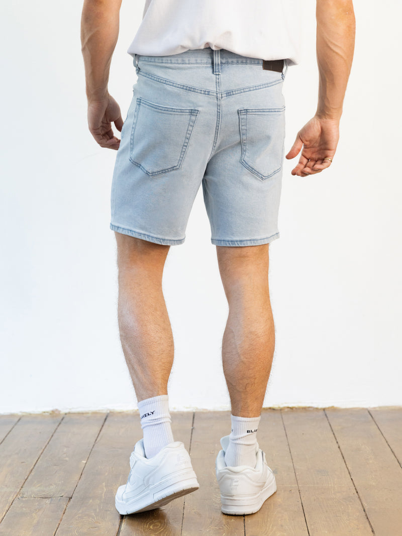 Blakely Denim Shorts - Blue