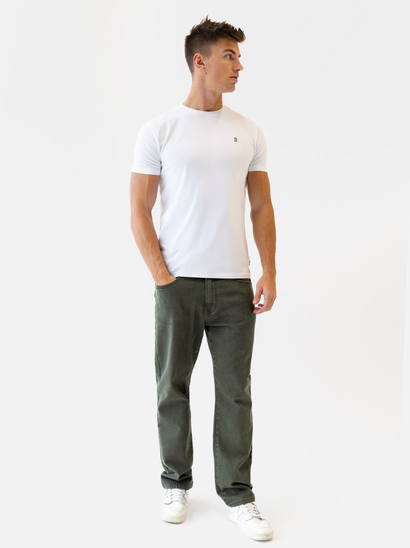 Vol.17 Straight Leg Jeans - Olive Green