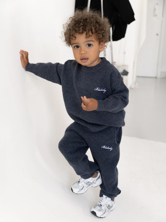 Mini Knitted Sweater- True Navy