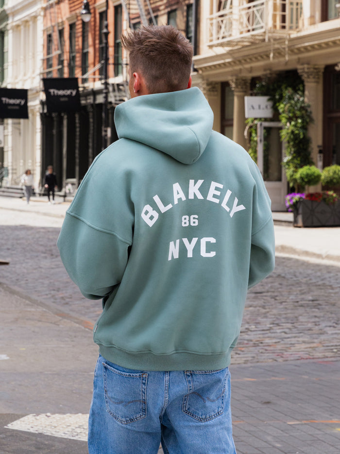NYC Relaxed Hoodie - Sage Green