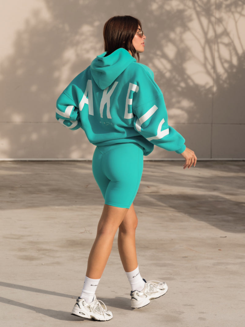 Isabel Oversized Hoodie - Aqua