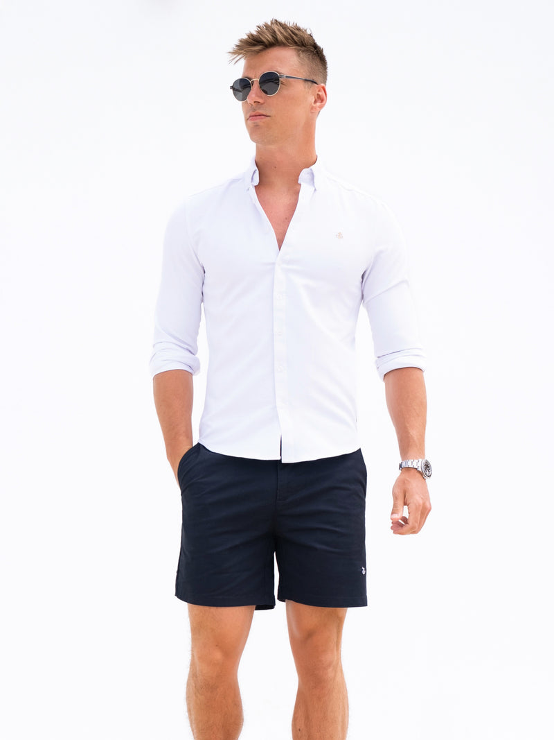 Stretch Chino Shorts - Navy