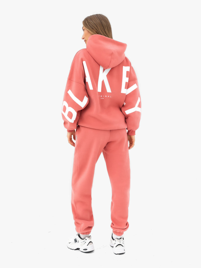 Isabel Cuffed Sweatpants - Sunrise Coral