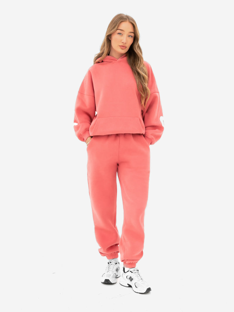Isabel Cuffed Sweatpants - Sunrise Coral