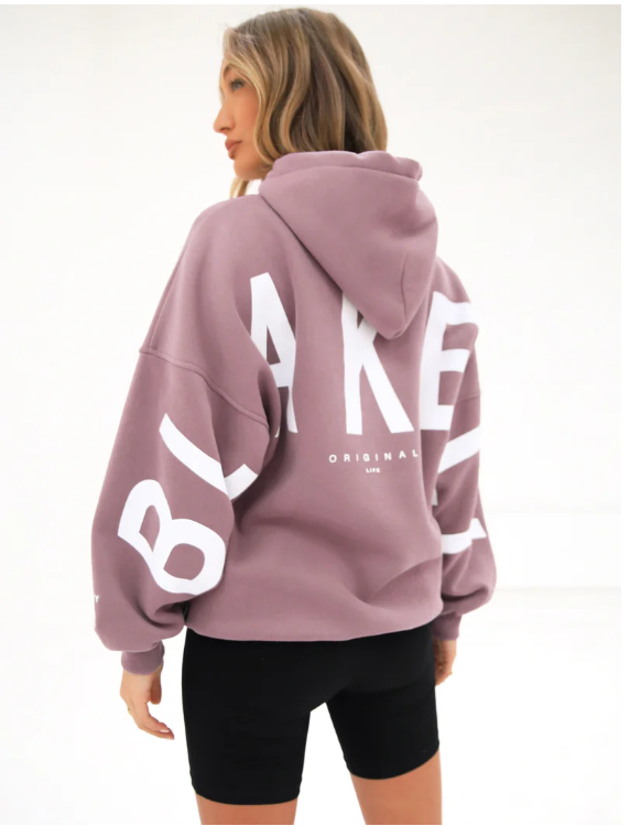 Isabel Oversized Hoodie - Dusty Pink